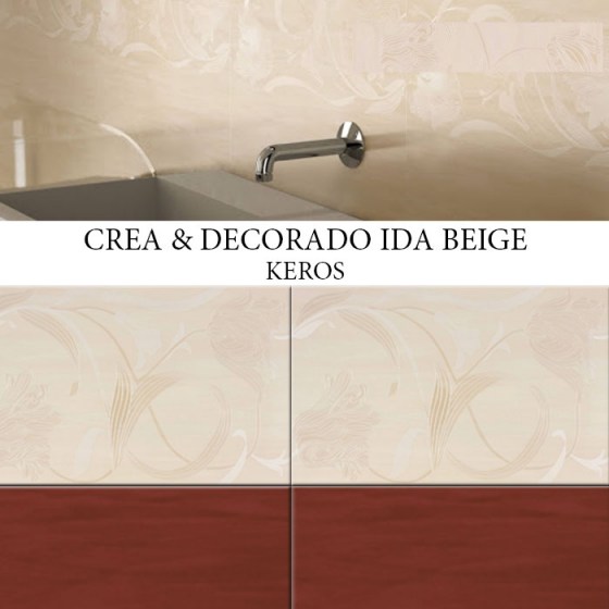 KEROS CREA BURDEOS / DECORADO IDA BEIGE 